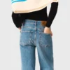 Flared jeans with chain Flared jeans with chain