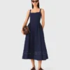 Flared midi dress