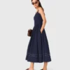 Flared midi dress