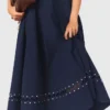 Flared midi dress