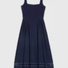 Flared midi dress