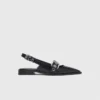 Flat leather strap slingbacks Flat leather strap slingbacks