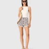 Floral-patterned crochet shorts Floral-patterned crochet shorts