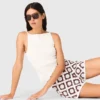 Floral-patterned crochet shorts Floral-patterned crochet shorts
