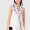 Floral print wool blend shawl Floral print wool blend shawl