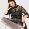 Floral sequin top Floral sequin top