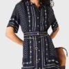 Flowy patterned maxi dress
