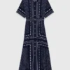 Flowy patterned maxi dress