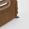 Fringed M bag in suede Fringed M bag in suede