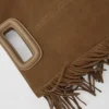 Fringed M bag in suede Fringed M bag in suede