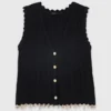 Gold-embellished knit cardigan Gold-embellished knit cardigan
