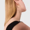 Gold-plated heart hoop earrings Gold-plated heart hoop earrings
