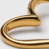 Gold-plated heart hoop earrings Gold-plated heart hoop earrings