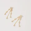 Gold-plated recycled brass earrings Gold-plated recycled brass earrings