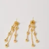 Gold-plated recycled brass earrings Gold-plated recycled brass earrings