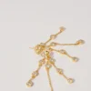 Gold-plated recycled brass earrings Gold-plated recycled brass earrings
