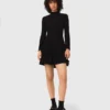 High-neck mini skater dress High-neck mini skater dress