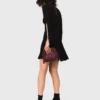 High-neck mini skater dress High-neck mini skater dress