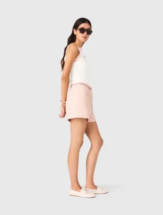 High straight-neck top