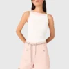 High straight-neck top High straight-neck top