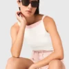 High straight-neck top High straight-neck top