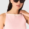 High straight-neck top High straight-neck top