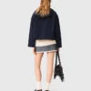 Hooded windbreaker with rhinestones Hooded windbreaker with rhinestones