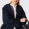 Hooded windbreaker with rhinestones Hooded windbreaker with rhinestones