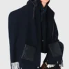 Hooded wool poncho Hooded wool poncho