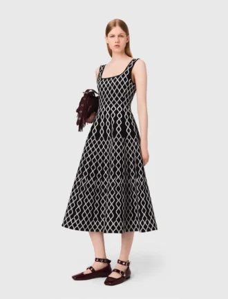Jacquard knit midi dress Jacquard knit midi dress