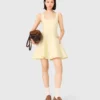 Jacquard knit short dress
