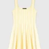 Jacquard knit short dress