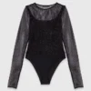 Jersey diamanté top Jersey diamanté top