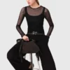 Jersey diamanté top Jersey diamanté top