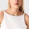 Jewelled collar taffeta crop top Jewelled collar taffeta crop top