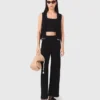 Jewelled knit trousers