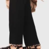 Jewelled knit trousers