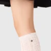 Knee-high pointelle socks