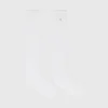 Knee-high pointelle socks