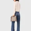 Knit cardigan with removable collar Knit cardigan with removable collar