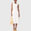 Knit dress with gold jewellery Knit dress with gold jewellery