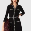 Knit midi dress