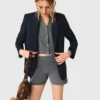 Knit shorts with rhinestones Knit shorts with rhinestones