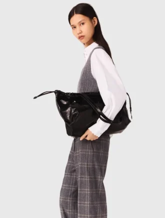 Knit top with removable shirt