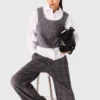 Knit top with removable shirt Knit top with removable shirt