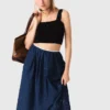 Knitted crop top with straps Knitted crop top with straps