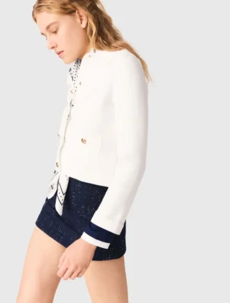 layered effect embellished skort 2 330x434 - Layered effect embellished skort