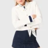 Layered effect embellished skort Layered effect embellished skort