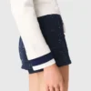 Layered effect embellished skort Layered effect embellished skort