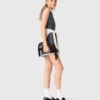 Layered-effect tailored dress